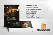 Chocolate Wasted Flyer Template, a Flyer Template by Creative Waffle (Thumbnail 4 of 5)