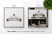 Storefront Sign Logo Mockup, a Product Mockup by MockUpgrade (Thumbnail 2 of 6)