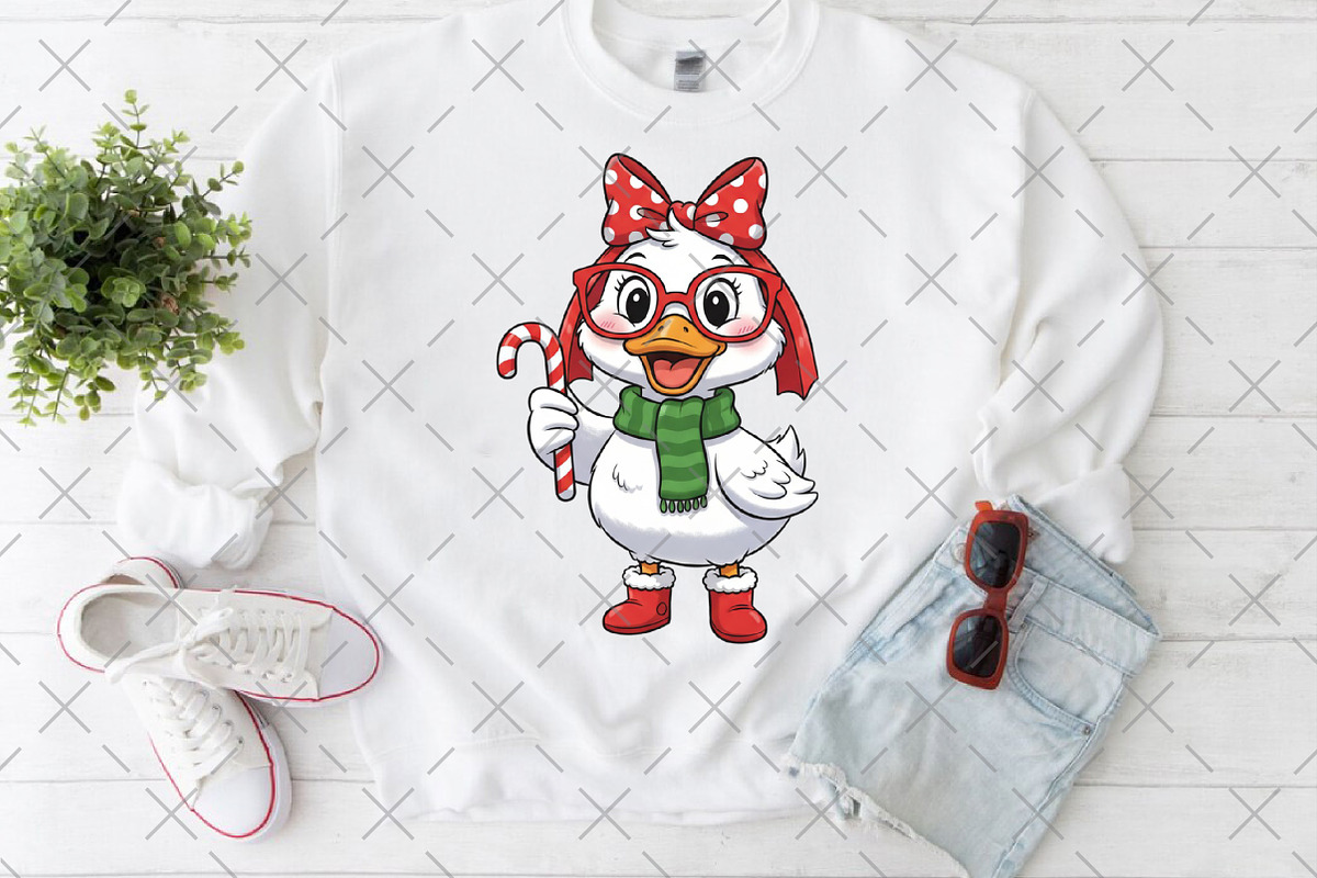 Funny Christmas Goose Sublimation, an Illustration by Craft Nest (Photo 6 of 6)