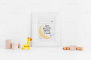 Nursery mockup A4 A5 A6 A3, a Print Template by Grace White (Thumbnail 2 of 4)