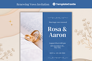 Marriage Vow Renewal Invitation, a Design Template by TemplateCastleStore (Thumbnail 1 of 2)