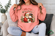 Merry Christmas Santa Snowman PNG, a Seasonal Illustration by Craft Nest (Thumbnail 2 of 6)