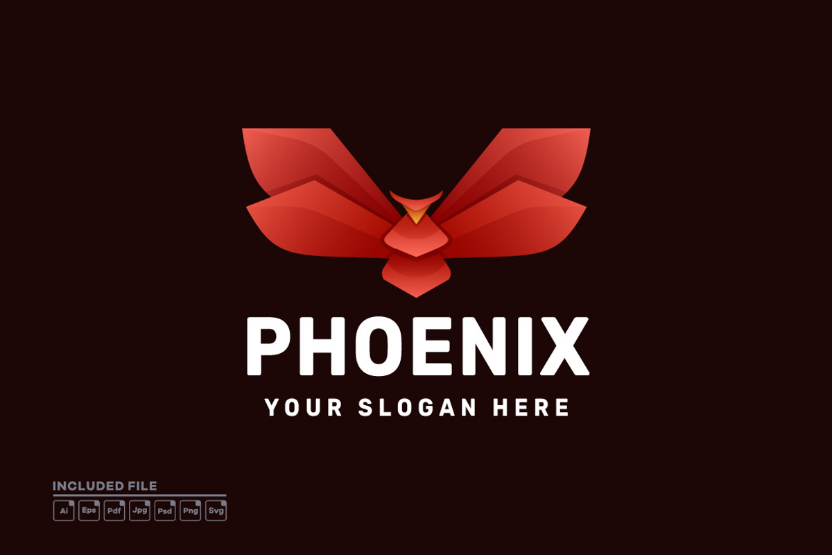 Phoenix Gradient Vector Logo, a Branding & Logo Template by yuanesei