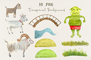 Fairy Tales Watercolor Bundle, an Education Illustration by Tati Bordiu (Thumbnail 6 of 16)