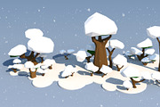 Trees and Bushes Pack - 02, an Environmental 3D Model by Saintpix (Thumbnail 7 of 26)