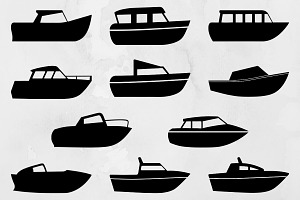 Boat Silhouette SVG, a Transportation Illustration by newminddesign