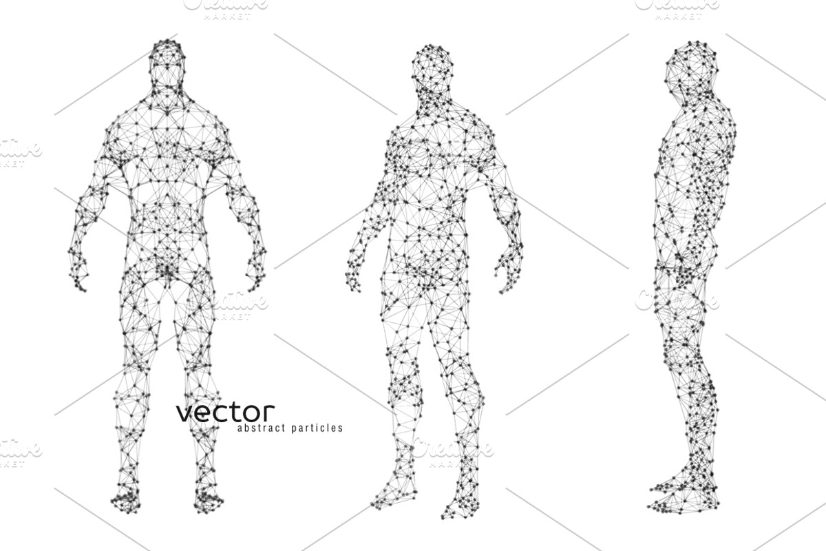Vector illustration of human body, a Technology Illustration by Julvil (Photo 1 of 2)