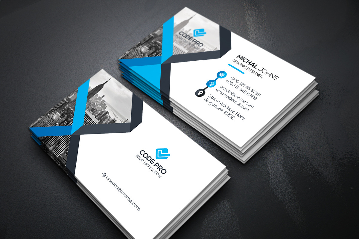 Business Cards 2 in 1, a Business Card Template by Genereux Art (Photo 3 of 8)