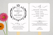 Wedding Program Fan SHR379, an Invitation Template by Shafura_Wedding (Thumbnail 2 of 4)