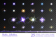 VECTOR GLOWING COLLECTION / BRUSHES, a Background Graphic by Nadin_Lebedeva (Thumbnail 8 of 11)