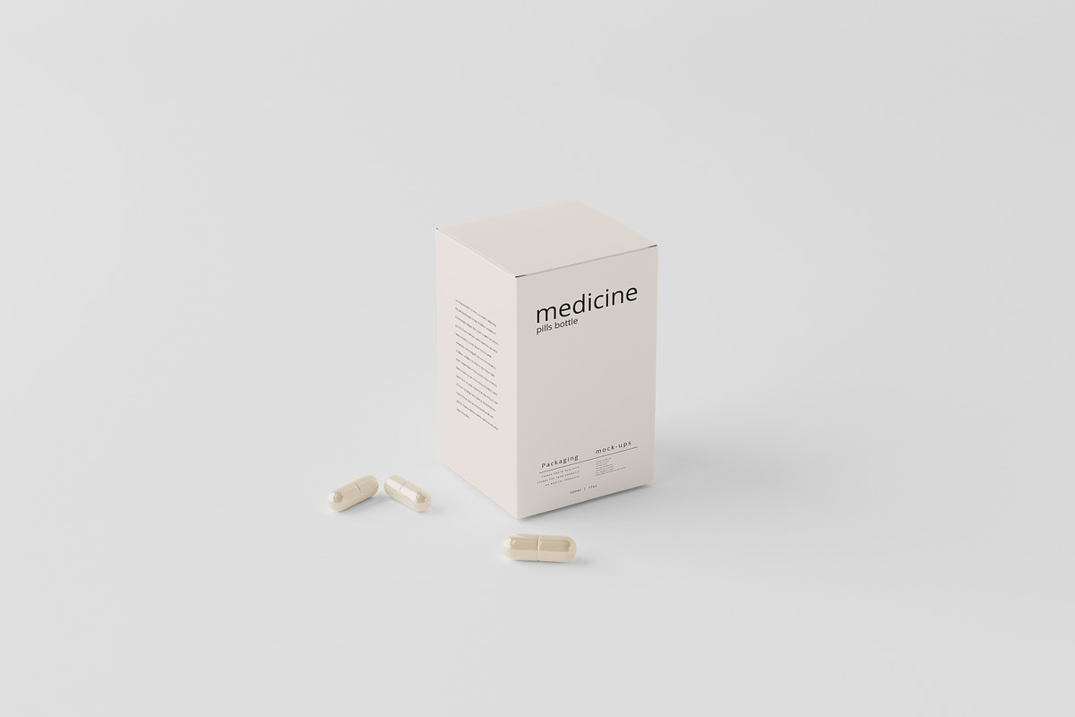 Capsules Bottle Mockups, a Cups & Container Mockup by pmvch (Photo 5 of 10)