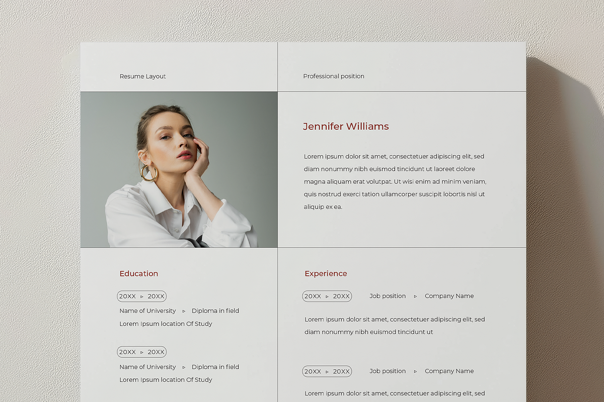 Resume Template for Joob Seekers, a Resume Template by Filip Studio (Photo 1 of 4)