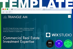 Real Estate Website Template, a Wix Template by Studio Template by parnii