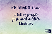 KG What A Time, a Script Font by Kimberly Geswein Fonts (Thumbnail 1 of 3)