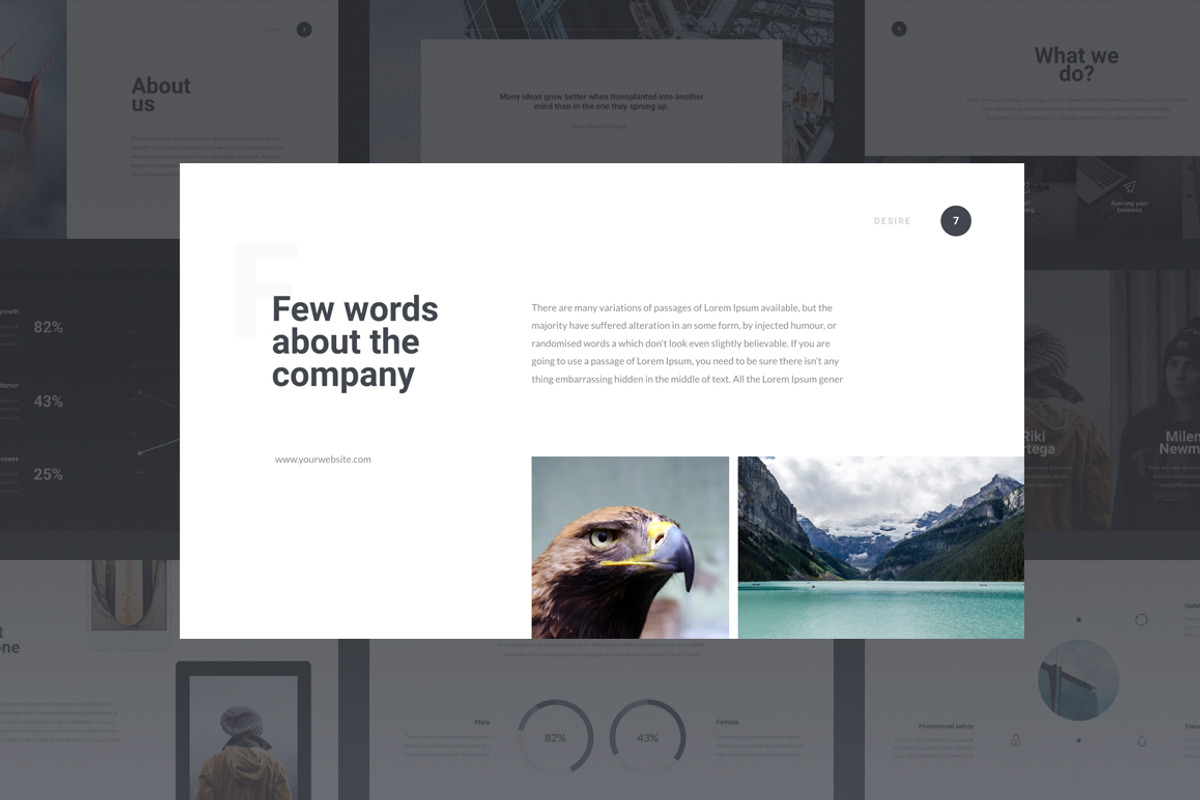 Desire Google Slides Template, a Presentation Template by Vladislav Muslakov (Photo 1 of 7)