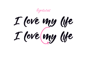 Mutual Feelings Font, a Script Font by theinkaffair (Thumbnail 5 of 7)