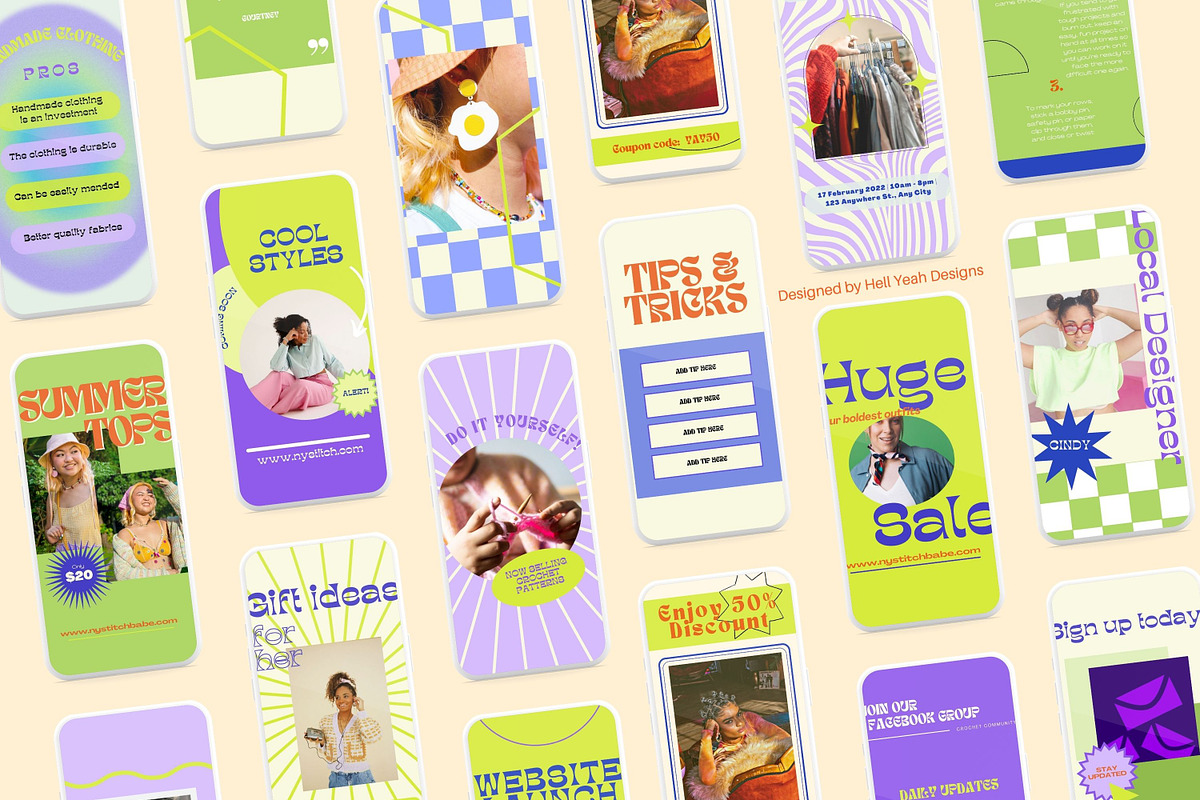 Funky & Vibin Branding Starter Kit, a Branding & Logo Template by Hell Yeah Designs (Photo 16 of 16)