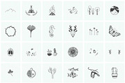 150 Hand Drawn Elements -Nature, an Animal Illustration by Michael Rayback Design (Thumbnail 2 of 22)