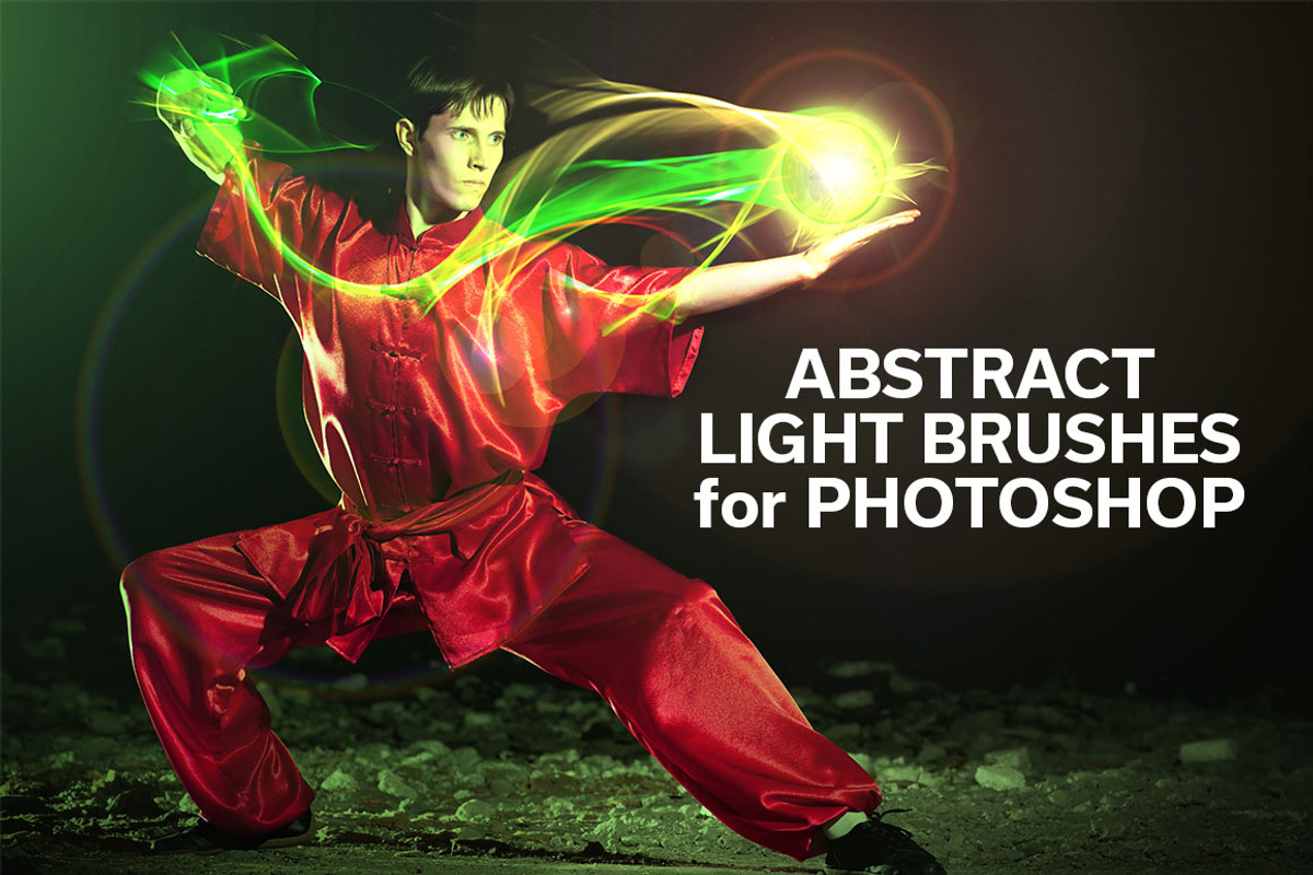 Abstract Light Brushes for Photoshop, a Brush Add-On by kirk3d (Photo 1 of 4)
