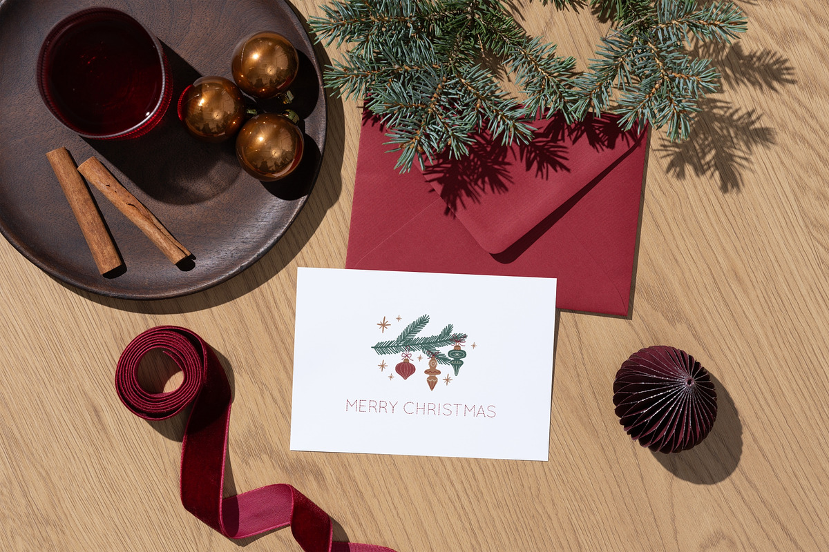 Merry Christmas Clipart, a Decorative Illustration by Barkova Nadya (Photo 4 of 6)