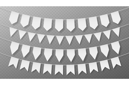 Paper garland set with flags on, an Object Illustration by art PVP - market