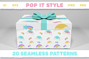Pop it Fidget Toy Pastel Pattern set, a Pattern Graphic by VectoriyA (Thumbnail 7 of 8)