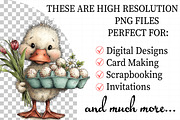 Whimsical Easter Duck Clipart Png, an Illustration by Daily.Designs (Thumbnail 2 of 8)