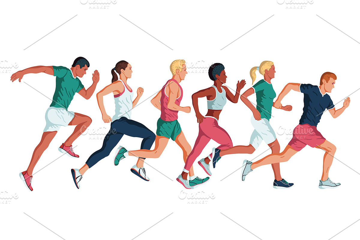 Sports vector illustrations set, a Person Illustration by LisaKolbasa (Photo 2 of 19)