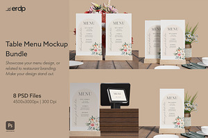 Table Tent Mockup