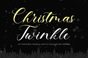 Christmas Twinkle, a Handwritten Font by Letterara