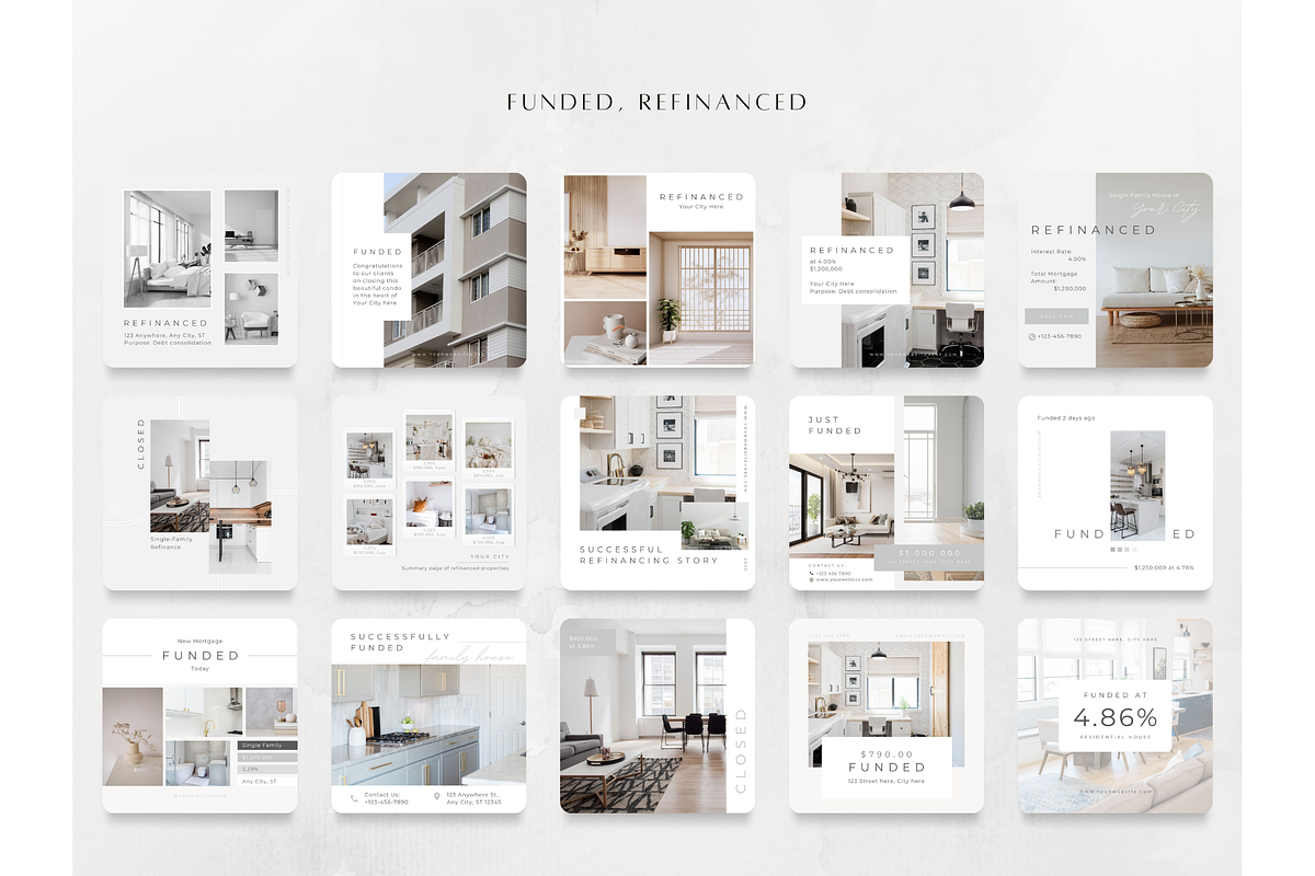 350 Mortgage Broker Posts Templates, a Social Media Template by ZoaniDesign (Photo 4 of 10)