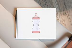 Baby Bottle Clipart And Vector