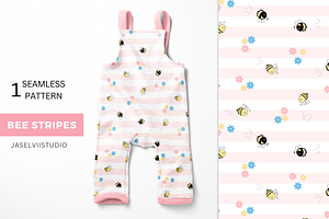 Bee Stripes - Pink