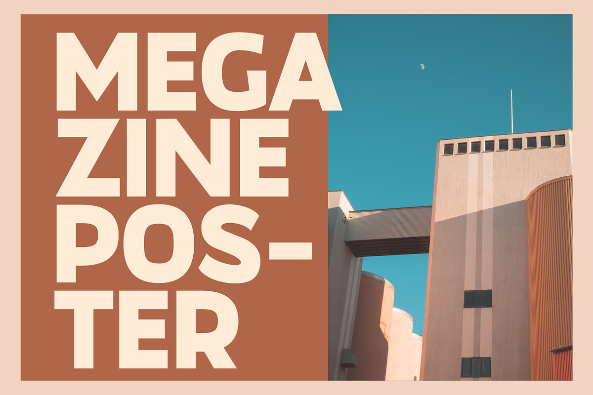 Megazine Poster Bold Vintage Display, a Sans Serif Font by Lettertype Studio (Photo 3 of 12)