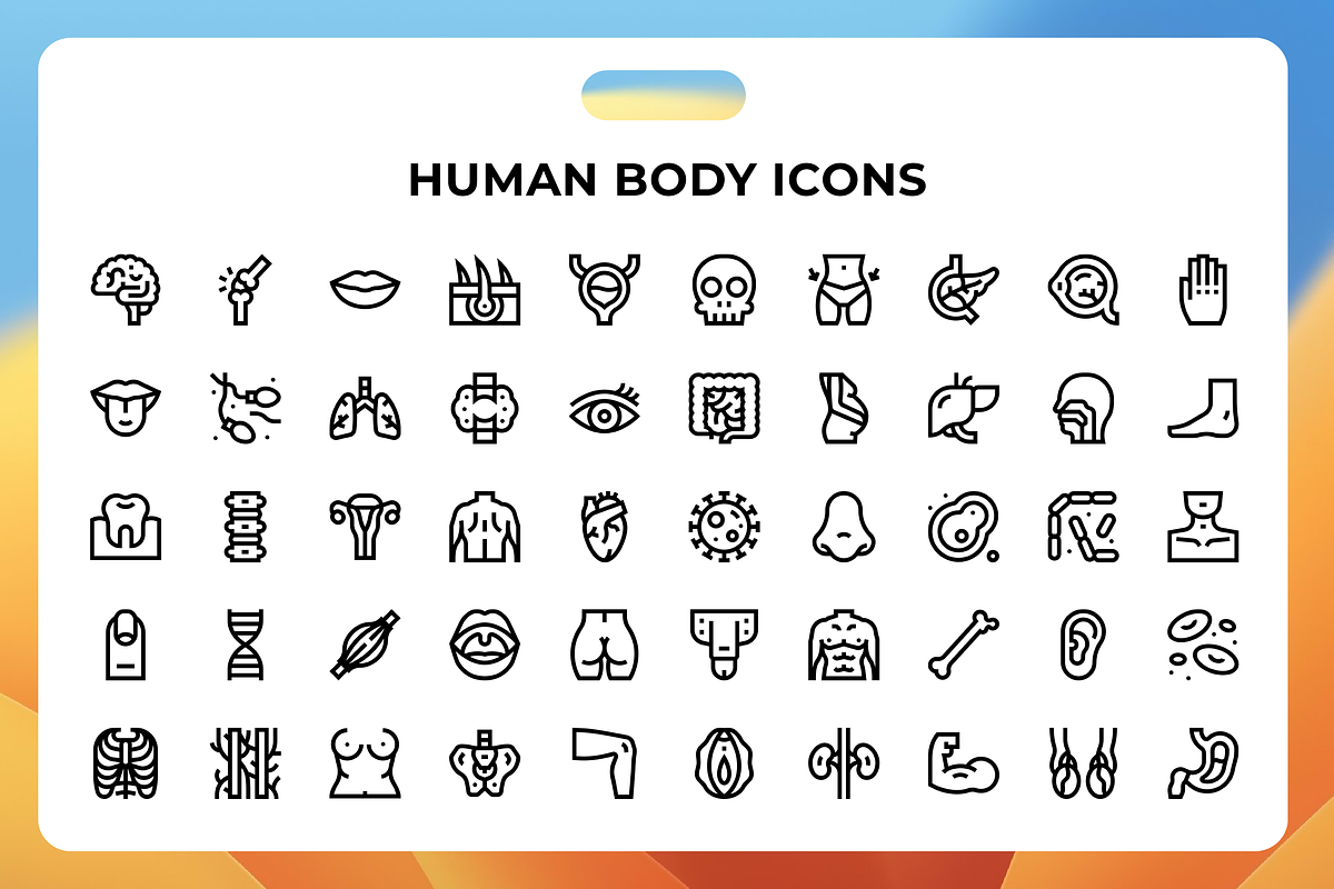 Human Body Icons, an Icon by Wencory