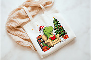 Cozy Christmas Bookshelf Png, an Illustration by Watercolor design (Thumbnail 2 of 3)