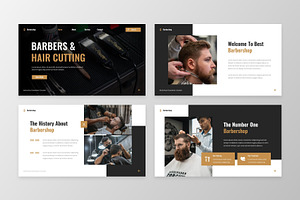 Barbershop Google Slide Template