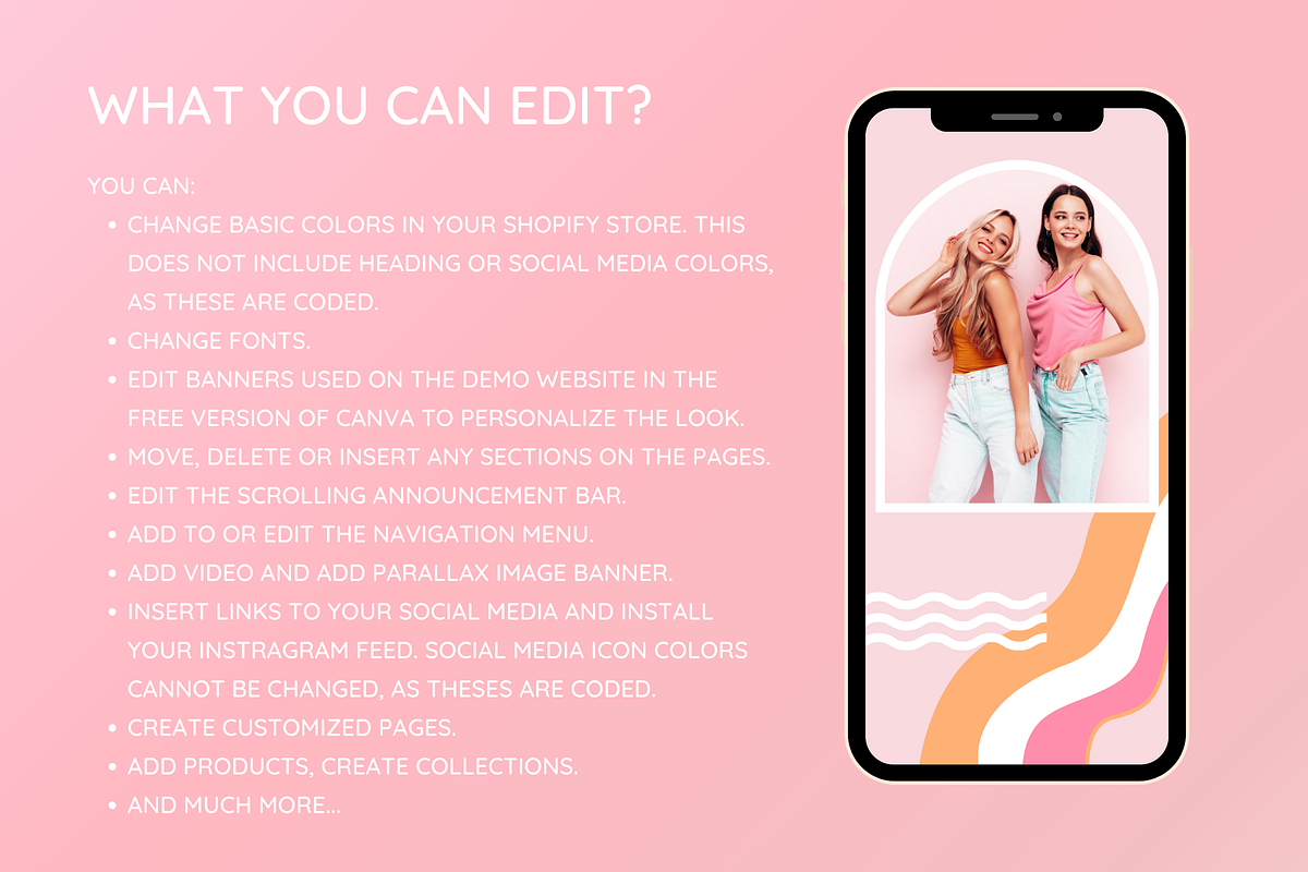 Peach Candy Shopify Theme, a Shopify Template by SunshineStudioBoutique (Photo 4 of 11)