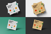 Paper Box Mockup, pizza, chocolate, a Packaging Mockup by dpi (Thumbnail 3 of 7)