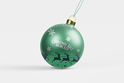 Christmas Ball Mockup, a Product Mockup by DSNA Mockup (Thumbnail 3 of 7)