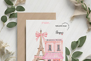 Whimsical Cute Paris Eiffel Clipart, an Illustration by Sunflower Day Love (Thumbnail 4 of 5)