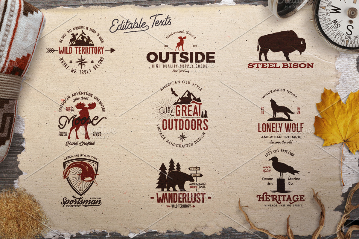 Vintage Adventure Branding Kit, a Branding & Logo Template by JeksonGraphics (Photo 27 of 55)