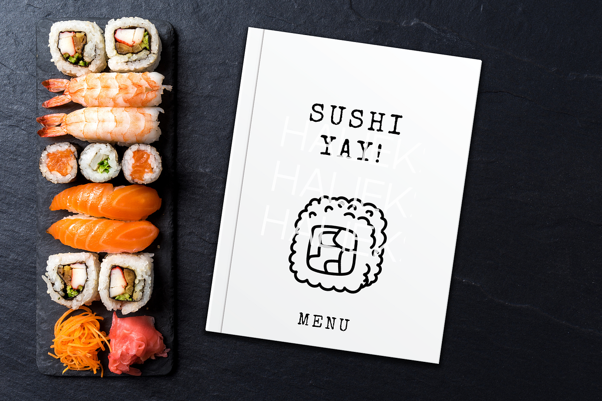 55 Sushi Doodles SVG Illustrations, a Food Illustration by HalieKStudio (Photo 9 of 9)