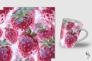 3D Glossy Red Strawberry Patterns, a Pattern Graphic by Creative Store (Thumbnail 3 of 5)