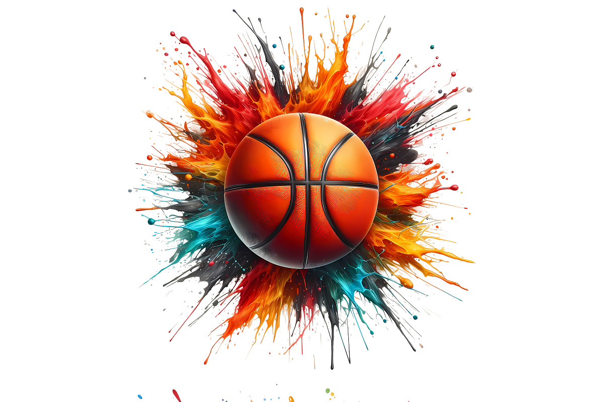 Color Splash Sports Ball Clipart Set, a Sport Illustration by DoubleTwists (Photo 3 of 5)