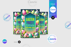 Easter Party Flyer Template, a Flyer Template by Aam360