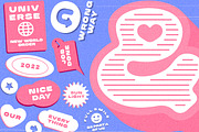 Pink Power - 3D Layered Font, a Font by Sarid Ezra (Thumbnail 7 of 10)