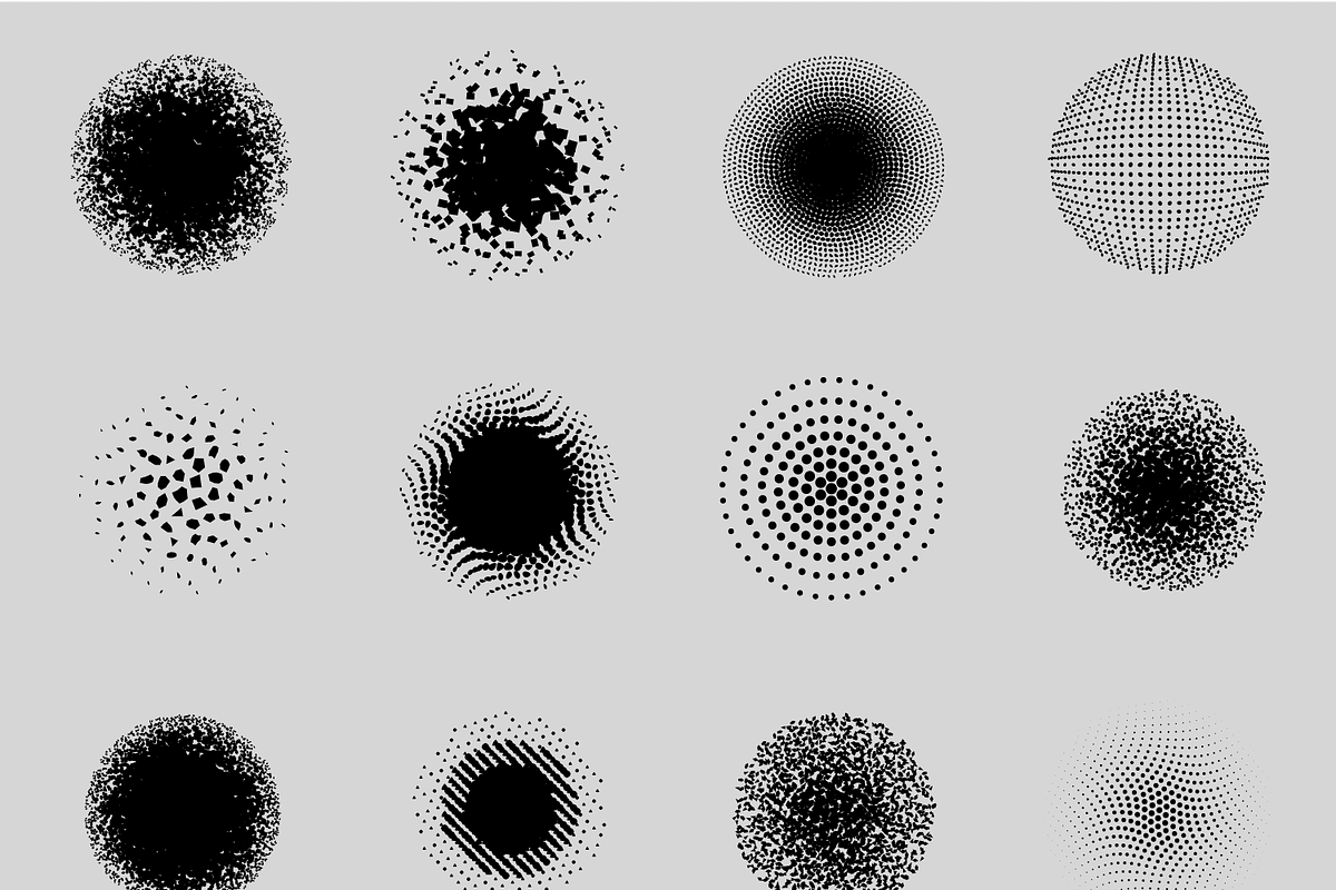 Circle Tones Vol. 7 | 20 Halftones, an Illustration by invisiblelayer (Photo 2 of 5)