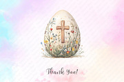 Beige Christian Easter Clipart, an Illustration by Watercolor design (Thumbnail 10 of 13)