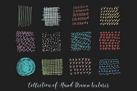 Vector set of brush strokes.